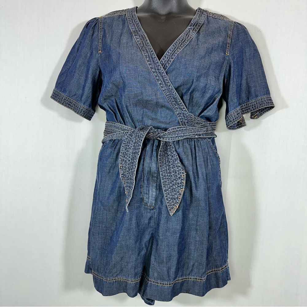 Anthropologie Denim Romper